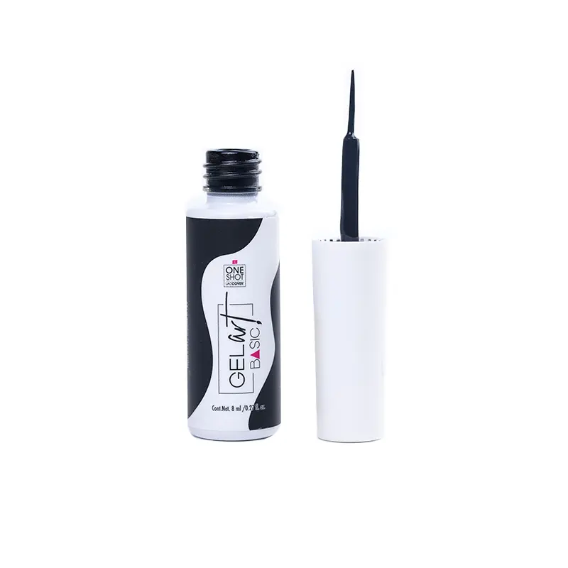 GEL ART ONE SHOT BASIC NEGRO - 8 ML