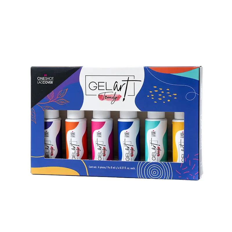 COLECCIÓN GEL ART ONE SHOT TRENDY - 6 PZAS