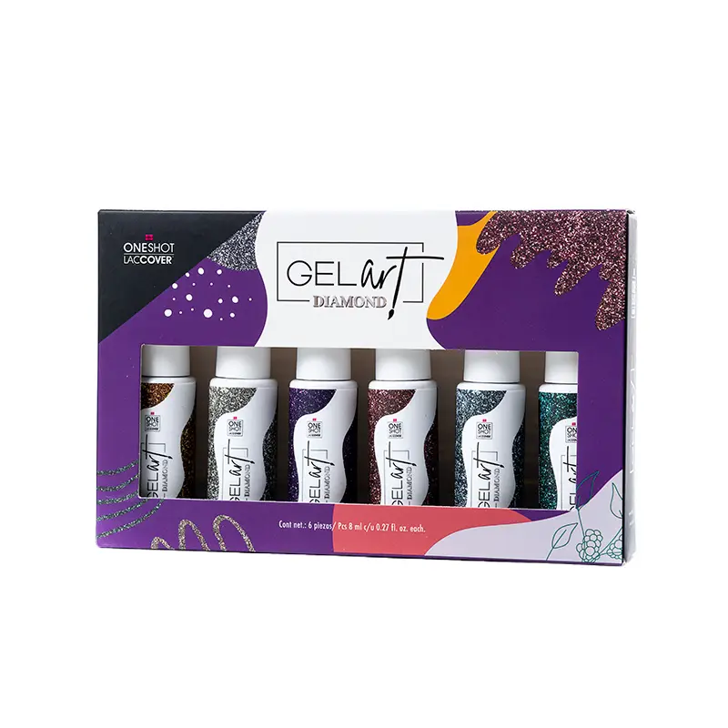 COLECCIÓN GEL ART ONE SHOT DIAMOND - 6 PZAS